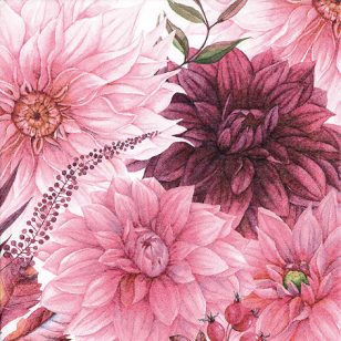   Ti-Flair Szalvéta 33x33 cm 3 Rétegű 20 Lap/Csomag Claudette Fuchsia