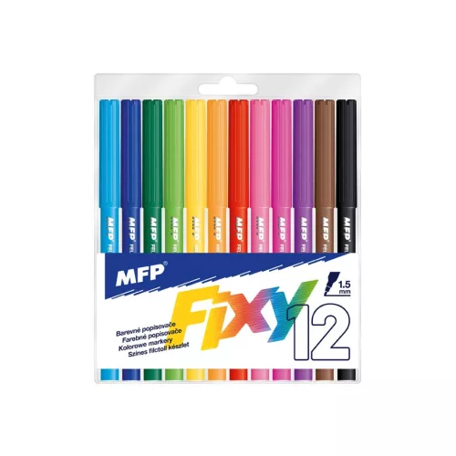 MFP Iskolai Filctoll Készlet 12 Darabos Műanyag Tasakban