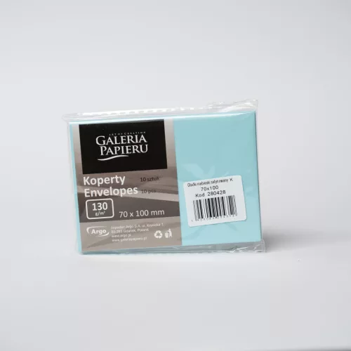 Szilikonos Boríték 70x100 mm Smooth Blue 130 gramm 10 Darab/Csomag