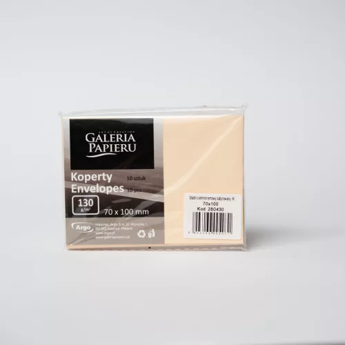 Szilikonos Boríték 70x100 mm Smooth Dark Cream 130 gramm 10 Darab/Csomag