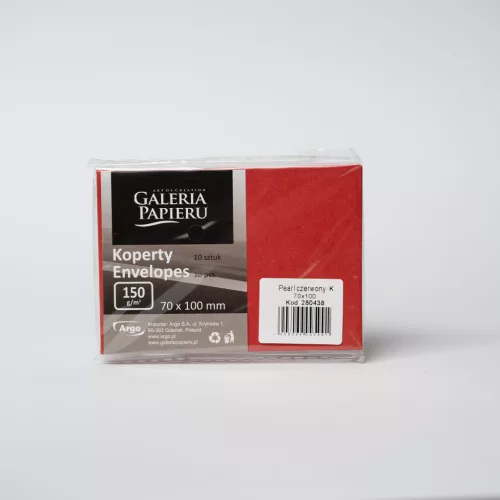 Szilikonos Boríték 70x100 mm Pearl Red 150 gramm 10 Darab/Csomag
