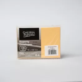   Szilikonos Boríték 70x100 mm Smooth Satin Yellow 130 gramm 10 Darab/Csomag