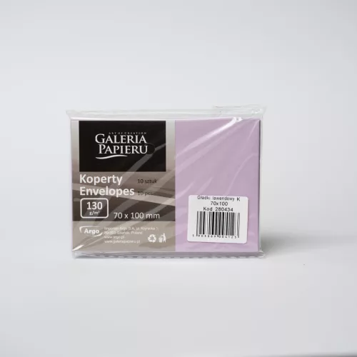 Szilikonos Boríték 70x100 mm Smooth Lavender 130 gramm 10 Darab/Csomag