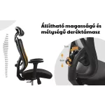 Vezetői Forgószék Cope Fekete Szövet