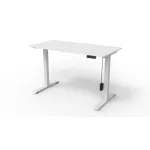 Asztal Kento Elektromos 120x60 cm Bútorlappal Fehér