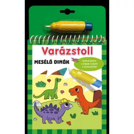   Varázstoll Mesélő Dinók Vízzel Festhető Kifestőkönyv Gyerekeknek Dinós Történetekkel Varázstollal Használható Kreatív Színezőkönyv Játékos Tanuláshoz