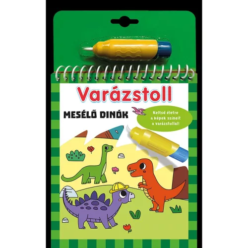Varázstoll Mesélő Dinók Vízzel Festhető Kifestőkönyv Gyerekeknek Dinós Történetekkel Varázstollal Használható Kreatív Színezőkönyv Játékos Tanuláshoz
