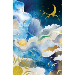 Editor Képeslap 11,5x17,4 cm Sentimento Felhők Felett