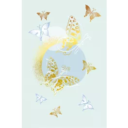 Editor Képeslap 11,5x17,4 cm Melancolia Pillangók