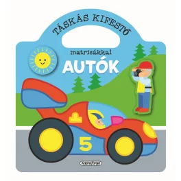   Táskás Kifestő Matricákkal Autók Matricás Foglalkoztató Füzet Gyerekeknek Kreativitást És Kézügyességet Fejlesztő