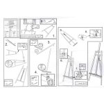 Mona Lisa Stúdió Festőállvány Bükkfa 142x11 cm Max. 130 cm-es Vászonhoz