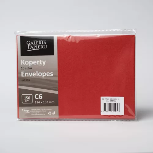 Szilikonos boríték LC/6 Pearl Red 150 gramm 10 Darab/Csomag