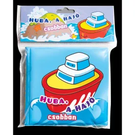   Huba A Hajó Csobban Interaktív Vízálló Fürdőkönyv Babakönyv Színes Illusztrációkkal Pancsoláshoz És Fürdéshez