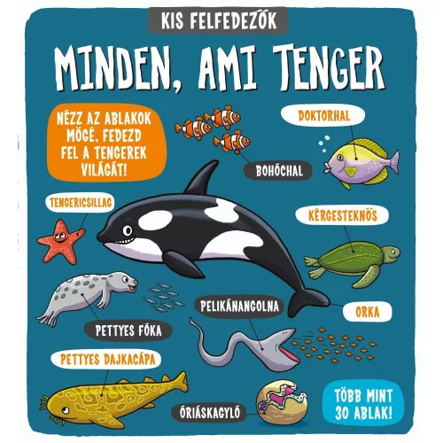 Kis Felfedezők Minden, Ami Tenger Ismeretterjesztő Ablakos Gyerekkönyv A Tengerek És Tengeri Élőlények Felfedezéséhez