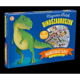   Mágneses Állatok Dinoszauruszok Interaktív Készlet 47 Db Mágneses Dinófigura És 16 Oldalas Füzet Oktató Jellegű Térképpel Gyerekeknek