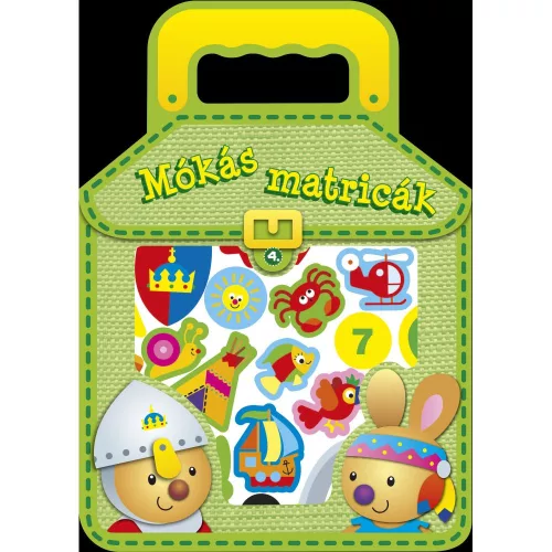 Mókás Matricák 4. Matricás Foglalkoztató Könyv Zöld Gyerekeknek Lányoknak És Fiúknak Szórakoztató Időtöltés Finommotorika És Beszédkészség Fejlesztésére Vidám Témákkal