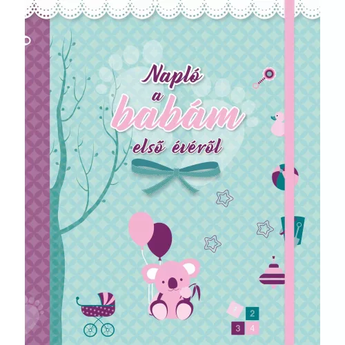 Napló A Babám Első Évéről Lányos Babakönyv Személyes Napló Fejlődési Mérföldkövekkel És Hasznos Csecsemőgondozási Tanácsokkal