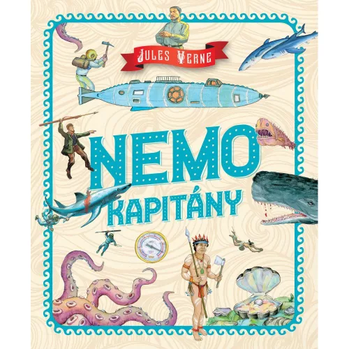 Verne Nemo Kapitány Könyv Klasszikus Tengeri Kalandokkal A Nautilus Fedélzetén Aronnax Professzor Utazásaival