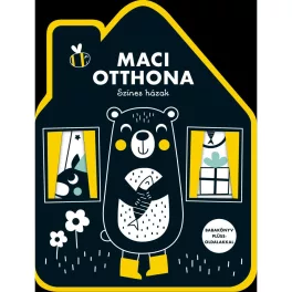   Színes Házak – Maci Otthona Babakönyv Színes Puha Plüss Oldalakkal Kontrasztos Illusztrációkkal Ház Alakú Tökéletes Első Gyerekkönyv
