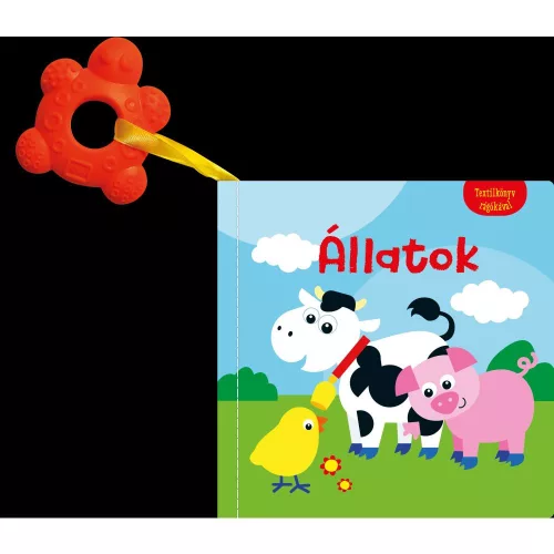 Textilkönyv Rágókával Állatok Puha Babakönyv Színes Állatképekkel Fogzáshoz Biztonságos Megnyugtató Élmény Fejlesztő Játék Séta Közben Is Könnyen Használható