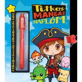   Titkos Mangás Naplóm Napló UV Lámpás 3 Db AG3/LR41 Gombelemmel Működő Tollal Játékos Feladatokkal Személyre Szabható Manga És Anime Rajongóknak Kreatív Ötletekhez És Mindennapi Jegyzeteléshez