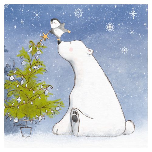 Ti-Flair Szalvéta 33x33 cm 3 Rétegű 20 Lap/Csomag Winter Friendship Tél