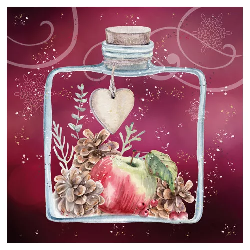 Ti-Flair Szalvéta 33x33 cm 3 Rétegű 20 Lap/Csomag Composizione Natalizia Tél
