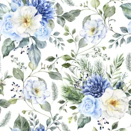   Ti-Flair Szalvéta 33x33 cm 3 Rétegű 20 Lap/Csomag Winter Florals Tél