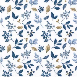   Ti-Flair Szalvéta 33x33 cm 3 Rétegű 20 Lap/Csomag Frosty Leaves Blue Tél