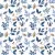 Ti-Flair Szalvéta 33x33 cm 3 Rétegű 20 Lap/Csomag Frosty Leaves Blue