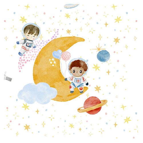 Ti-Flair Szalvéta 33x33 cm 3 Rétegű 20 Lap/Csomag Little Astronaut