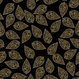   Ti-Flair Szalvéta 33x33 cm 3 Rétegű 20 Lap/Csomag Feuilles Festives White Gold/Black