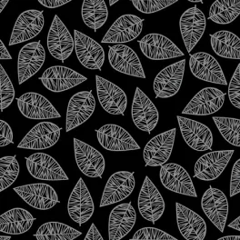   Ti-Flair Szalvéta 33x33 cm 3 Rétegű 20 Lap/Csomag Feuilles Festives White Silver/Black