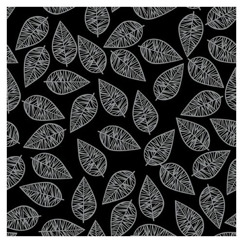Ti-Flair Szalvéta 33x33 cm 3 Rétegű 20 Lap/Csomag Feuilles Festives White Silver/Black