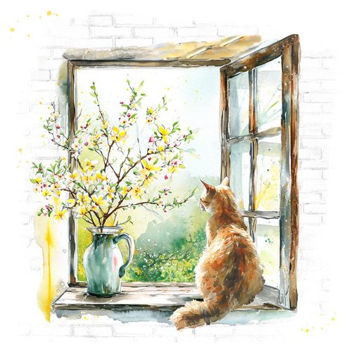 Ti-Flair Szalvéta 33x33 cm 3 Rétegű 20 Lap/Csomag Aspettando La Primavera Tavasz