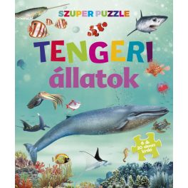   Szuper Puzzle Tengeri Állatok 6 X 20 Darabos Puzzle Szett Gyerekeknek Víz Alatti Világ Témával