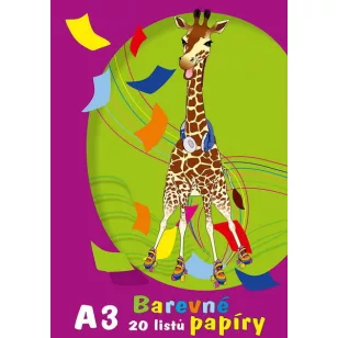 Színes Papír A/3 20 Ív/Csomag 10 Szín x 2 Ív