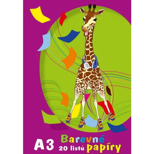 Színes Papír A/3 20 Ív/Csomag 10 Szín x 2 Ív