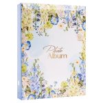 Fotóalbum 19x25 cm Ragasztott 200 Darab 10x15 cm-es Fotóhoz Kék