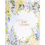 Fotóalbum 19x25 cm Ragasztott 200 Darab 10x15 cm-es Fotóhoz Kék