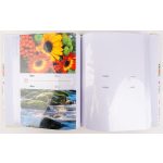 Fotóalbum 19x25 cm Ragasztott 200 Darab 10x15 cm-es Fotóhoz Zöld