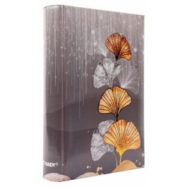   Fotóalbum 19x25 cm Könyvkötésű 200 Darab 10x15 cm-es Fotóhoz Ginko Levelek