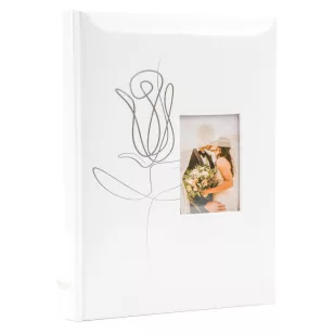   Fotóalbum 19,5x25 cm Könyvkötésű 200 Darab 10x15 cm-es Fotóhoz Tulipán
