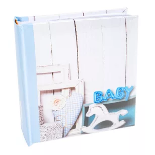   Baba Fotóalbum 16,5x17 cm Könyvkötésű 50 Darab 10x15 cm-es Fotóhoz Kisfiú