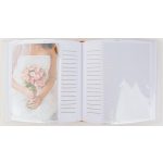 Esküvői Fotóalbum 16x17 cm Könyvkötésű 50 Darab 10x15 cm-es Fotóhoz Arany Szívek