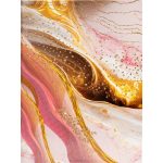 Fotóalbum 12,5x16,5 cm 36 Darab 10x15 cm-es Fotóhoz Márvány Róztsaszín