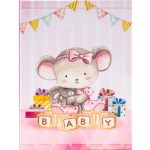 Baba Fotóalbum 12,5x16,5 cm 36 Darab 10x15 cm-es Fotóhoz Rózsaszín