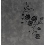 Fotóalbum 22x22 cm Könyvkötésű 200 Darab 10x15 cm-es Fotóhoz Szürke