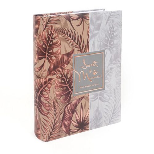 Fotóalbum 19,5x25 cm Könyvkötésű 200 Darab 10x15 cm-es Fotóhoz Rosegold