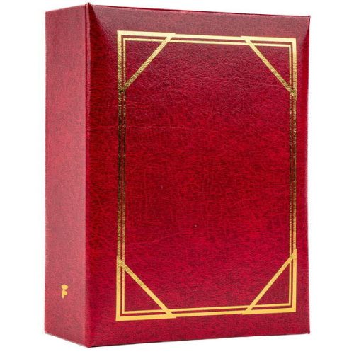 Fotóalbum 12,5x16,5 cm 100 Darab 10x15 cm-es Fotóhoz Vörös